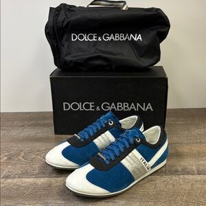 Dolce & Gabbana Italia Suede + Leather Sneakers (US 9.5 / EU 42)